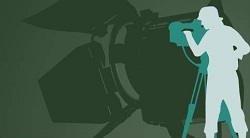 Videographer at work graphic